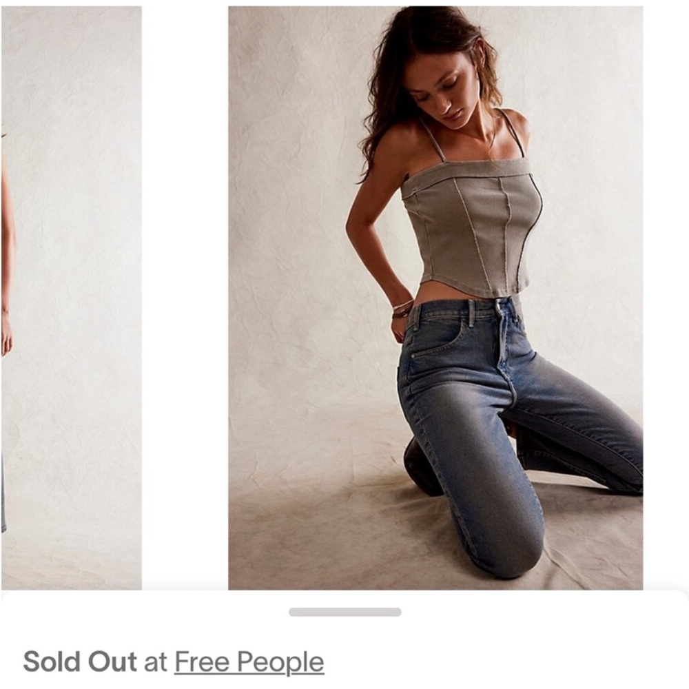 NWT We The Free Low Maintenance Mid Rise Crop Boot Jeans